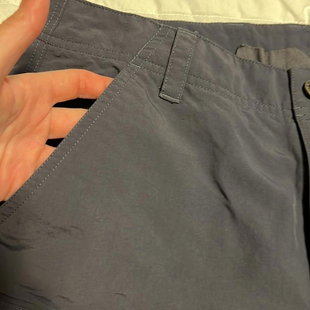 ExOfficio Navy Blue/Grey Nylon Cargo Shorts Men's Size 30 Hiking Travel - Picture 6 of 7